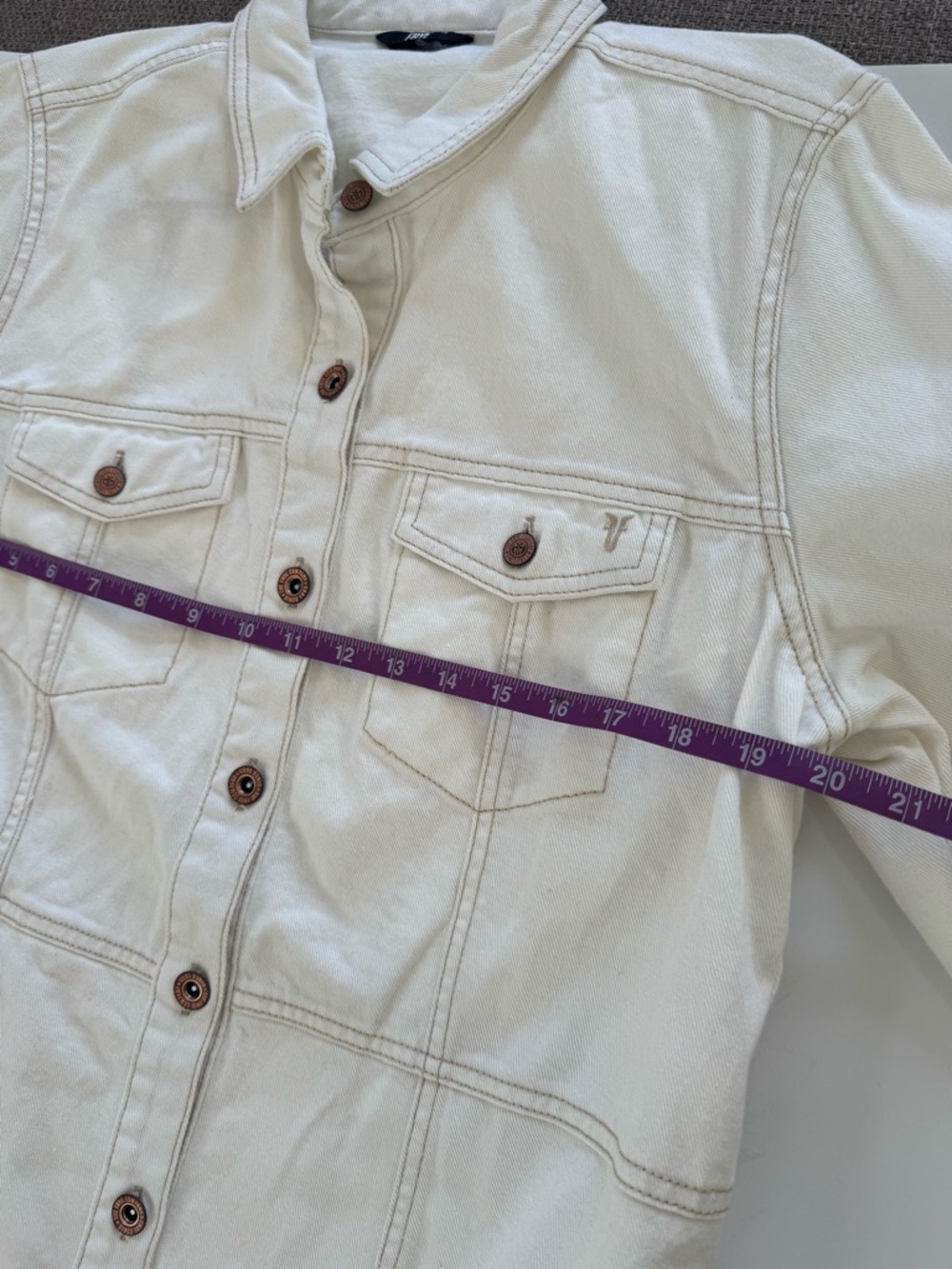 Frye Cream Button-Front Shirt - Picture 7 of 9